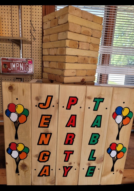 JENGA PARTY TABLE